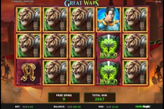 Great Wars Slot Free Spins