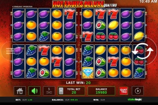 Hot Fruits Deluxe Quattro Slot With Four Games
