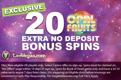 LeoVegas Casino Opal Fruits Free Spins