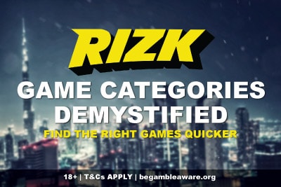 Rizk Casino Game Categories Demystified