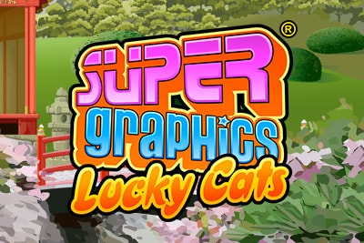 Super Graphics Lucky Cats Mobile Slot Logo