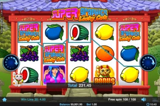 Super Graphics Lucky Cats Slot Win
