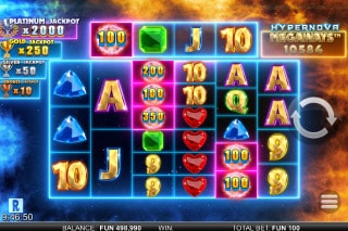Hypernova Megaways Slot Reels