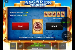 Asgards Thunder Slot Gamble Feature