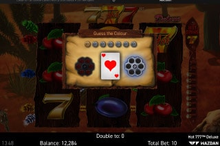 Hot 777 Deluxe Slot Gamble Feature