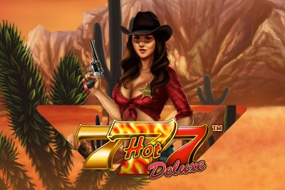 Hot 777 Deluxe Mobile Slot Logo