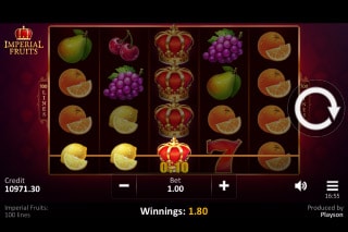 Imperial Fruits Slot Win