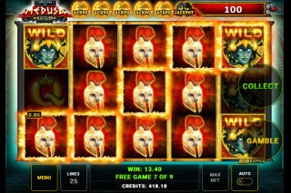 Myth of Medusa Gold Slot Free Spins Win