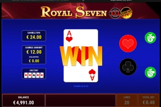 Royal Seven XXL Slot Gamble Feature