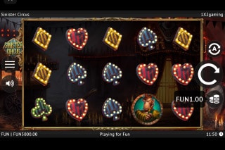 Sinister Circus Mobile Slot Game