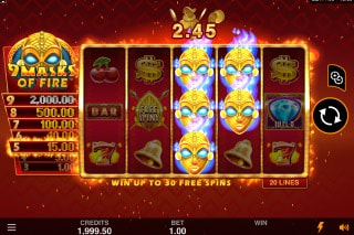 9 Masks Of Fire Mobile Slot Game