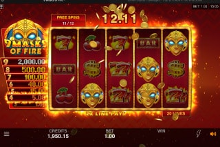 9 Masks Of Fire Slot Free Spins Bonus
