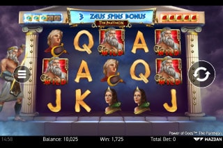 Power Of Gods The Pantheon Slot Zeus Bonus