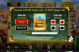 Black Gold Megaways Slot Gamble Feature