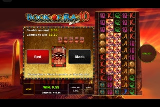 Book of Ra Deluxe 10 Slot Gamble Feature
