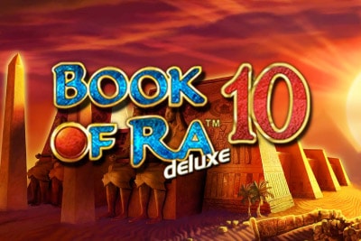 Book of Ra Deluxe 10 Mobile Slot Logo