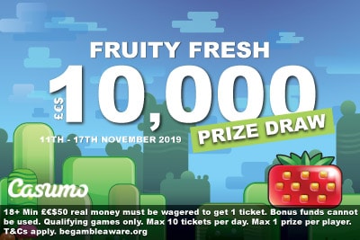 Play To Win The Casumo 10K Fruity Fresh Prize Draw