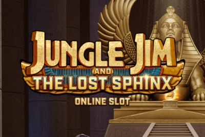Jungle Jim and the Lost Sphinx Mobile Slot Logo