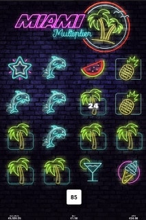 Miami Multiplier Slot Symbols