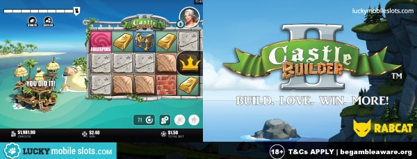 Rabcat Castle Builder 2 Mobile Slot Game