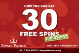 Get Your 30 Free Spins Every Day Ar Royal Panda Casino