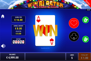 Win Blaster Christmas Edition Gamble Feature