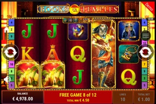 Books & Temples Slot Free Spins Bonus