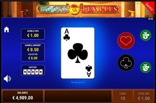 Books & Temples Slot Gamble Feature