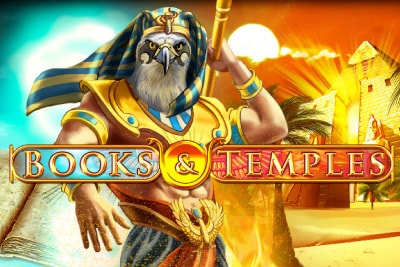 Books & Temples Mobile Slot Logo