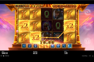 Sword of Khans Slot Free Spins With Expanding Scatters