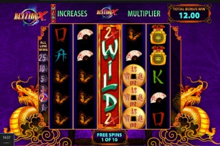 Blazing X Slot Free Spins Bonus