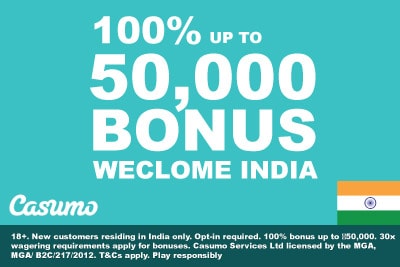 Casumo Casino India Casino Bonus