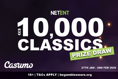 Casumo Casino NetEnt Slots Real Money Prize Draw