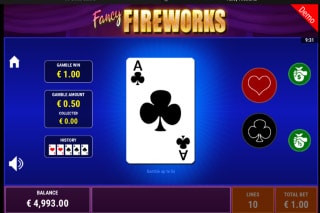 Fancy Fireworks Slot Gamble Feature