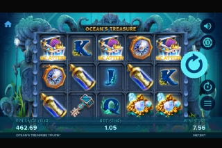 NetEnt Oceans Treasure Slot Game Scatters
