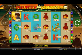Pirates Frenzy Slot Free Spins