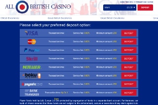 All British Casino Payments
