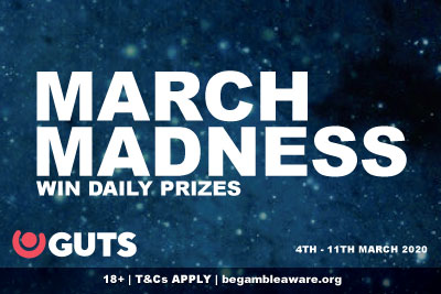 Win Daily Prizes In GUTS Mobile Casino March Madness