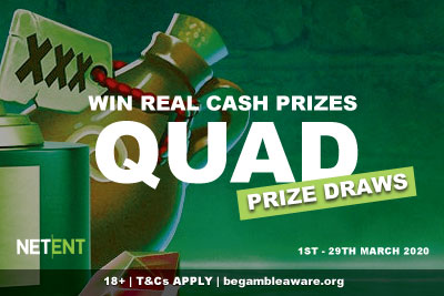 NetEnt Casinos Cash Prize Draws