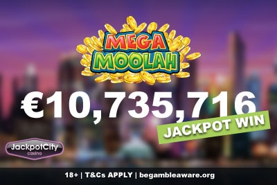 Jackpot City Casino Mega Moolah Jackpot Win