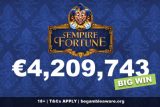 German Slots Player Wins Empire Fortune Jackpot