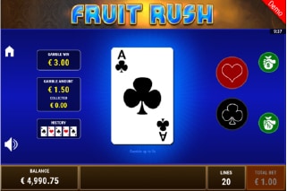 Fruit Rush Slot Gamble Feature