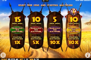 Great Rhino Megaways Slot Bonus