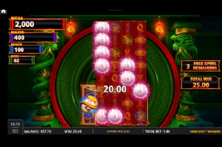 Jinse Dao Dragon Slot Free Spins Bonus