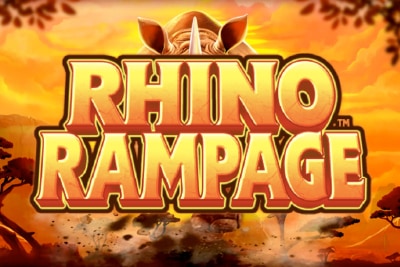 Rhino Rampage Mobile Slot Logo