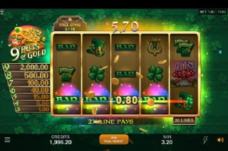 9 Pots of Gold Slot Win