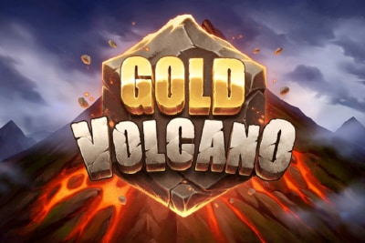 Gold Volcano Mobile Slot Logo