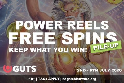 GUTS Casino Free Spins Pile-Up - Keep What You Win