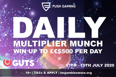 GUTS Casino Daily Multiplier Munch - Win Cash Prizes