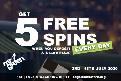 Get Your Mr Green Casino Free Spins
